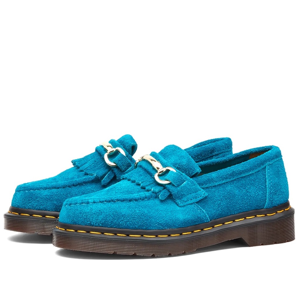 Turquoise Desert Oasis Suede Dr Martens loafers - Picture 6 of 7